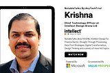 NotableTalks with Mr. Krishna Rajaraman, CTO at Intellect Design Arena