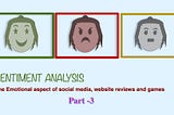 Sentiment Analysis- The Emotional aspect of Social Media, Website Reviews and Games- Part 3