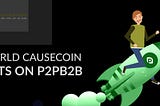 World Causecoin Lists on P2PB2B