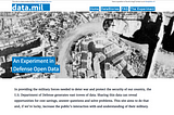 Data.mil: An Experiment in Defense Open Data
