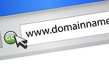 A search browser with “www.domainname.com” typed in.