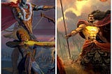 Who were Arjuna and Karna in their previous life?