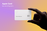 Feature Request: AirTagged Apple Cards