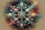 An abstract, technical illustration that visualizes a variety of blockchain consensus mechanisms as a complex network emanating from a central hub. Muted colors form the base of the image, with vibrant hues highlighting the distinct pathways that represent the innovative and diverse protocols beyond Proof of Work and Proof of Stake, symbolizing the broad and dynamic landscape of blockchain technology.