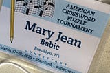 A Rookie at the American Crossword Puzzle Tournament