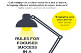 May book: Deep Work (Rules for Focused Success in a Distracted World)