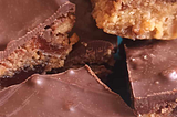 several pieces of chocolate tiffin