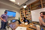 Pitching Cognixion SpeakProse AR rebrand strategy to the design team