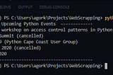 Web Scraping in Python
