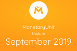 MonetaryUnit and Flubit.com September Update 2019