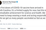 Sen. Clark Statement on Covid-19 Vaccine