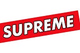 Supreme Logo Font Design