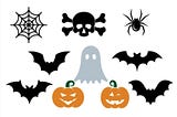 Halloween SVG Bundle, Halloween Bundle SVG, Digital Download, Cricut, Silhouette, Spider, Bat, Ghost, Pumpkin  Glowforge ( svg/png/dxf )