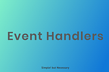 Creating a Simple Event Handler for Javascript