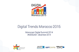 Les nouvelles tendances du digital 2015 Morroco