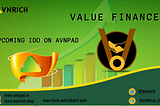 Value Finance — Upcoming IDO on AVNPAD