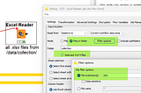 Use the Excel Reader node to import several files at once