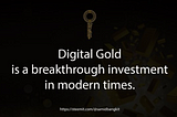 MAJOR REASONS TO INVEST IN GOLD
