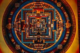 Colored Thanka Yantra buddhist arts in Kathmandu Nepal