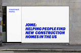 Investment memo: Jome