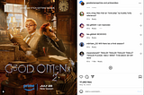 Snapshot of audience’s reactions on instagram over the new season of Good Omens.