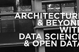 The Challenges of Using Open Data in the AEC industry.