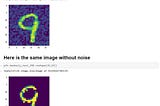 Recovering the original image from the image having noise using KNN(MNIST handwritten digit…