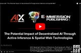 VIDEO REPLAY: Denise Holt — LIVE Presentation at 4th Annual Applied Active Inference Symposium
