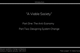A Viable Society ( Full Transcript )
