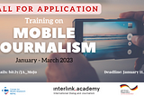 Call for Application: Mobile Journalism Training 2023
