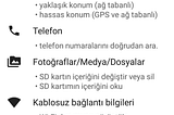 Android -İzinler(Permissions)