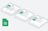 A conceptual diagram of a low-fidelity prototype created in Google Sheets.