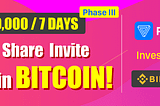 The third phase is coming ! Daily Bitcoin Bonus : Read, Share, Invite to Win Bitcoin