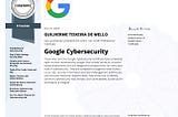 I’ve taken the Google Cybersecurity Certificate