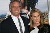 Robert F. Kennedy Jr. poses for photographers with his wife, actress Cheryl Hines.