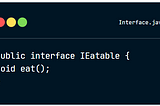 Java’da Interfaceler
