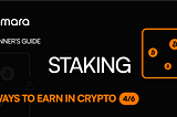 Staking in cryptocurrency for beginners.