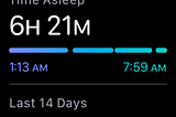 A day after using the Apple’s sleep tracking