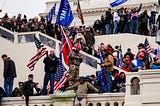 Pro-Trump supporters storm the U.S. Capitol on January 6, 2021 in Washington, DC