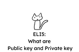 ELI5: What are Public key and Private key