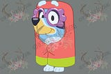 Bluey Inspired Bluey Granny Sublimation - PNG/EPS/PDF Instant Download