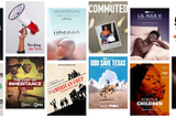 A composite image of 16 film posters of films directed by Firelight Media-supported filmmakers in 2024.