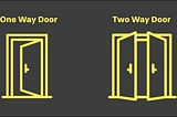 Mastering One-Way and Two-Way Door Decisions