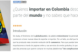 ¿CÓMO IMPORTAR EN COLOMBIA?