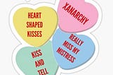 Xanarchy Heart Shaped Kisses A Trendy Expression Of Love And Rebellion