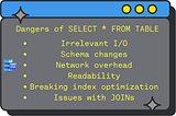 Why you should not use SELECT * FROM TABLE in SQL
