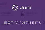 On EQT Ventures’ $52M Series A follow-on investment in Juni, the financial companion made for…