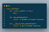 What is Private method in Python?
