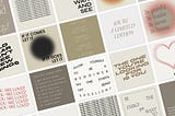 Typographic Posts