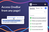 Meet OneBar Chrome extension